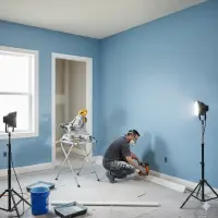 A person performaing Trim Work